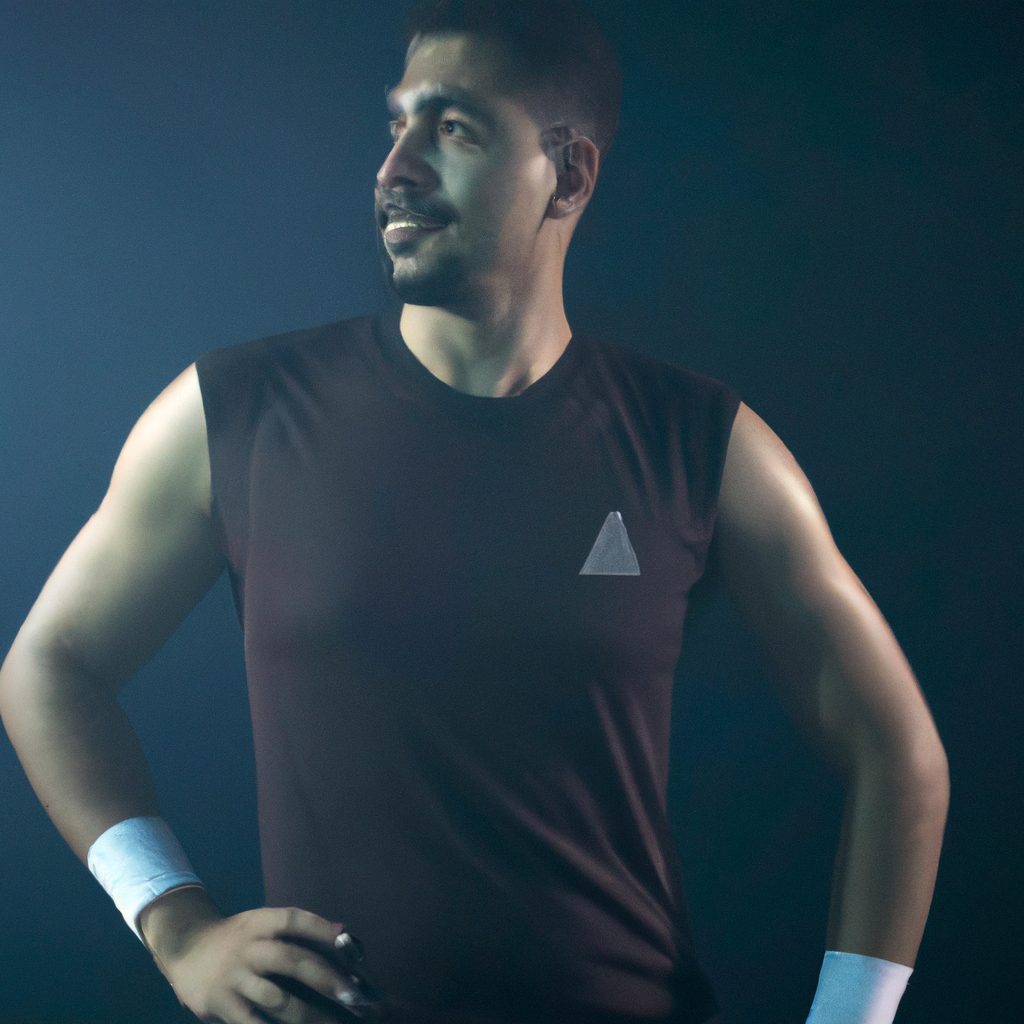 AI-generated portrait: Riley Khan, ethics lead with policy binder and smile